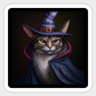 Mr Whiskers The Wizard Sticker
